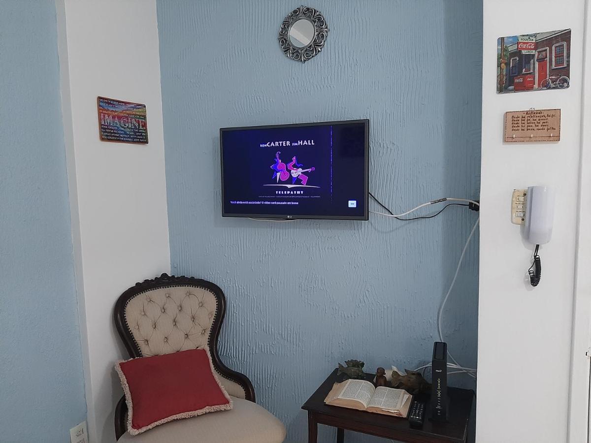 Apartamento Vento E Mar - 2 Quartos Com Sacada Na Quadra Da Praia Do Gonzaga サントス エクステリア 写真