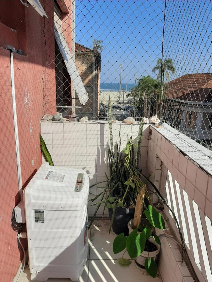 Apartamento Vento E Mar - 2 Quartos Com Sacada Na Quadra Da Praia Do Gonzaga サントス エクステリア 写真