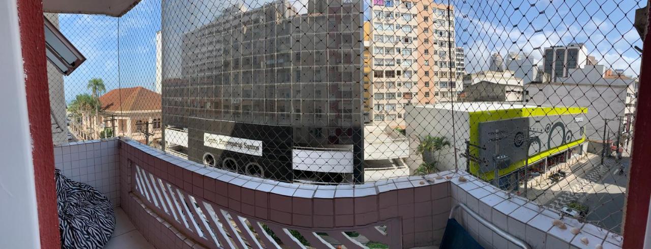 Apartamento Vento E Mar - 2 Quartos Com Sacada Na Quadra Da Praia Do Gonzaga サントス エクステリア 写真